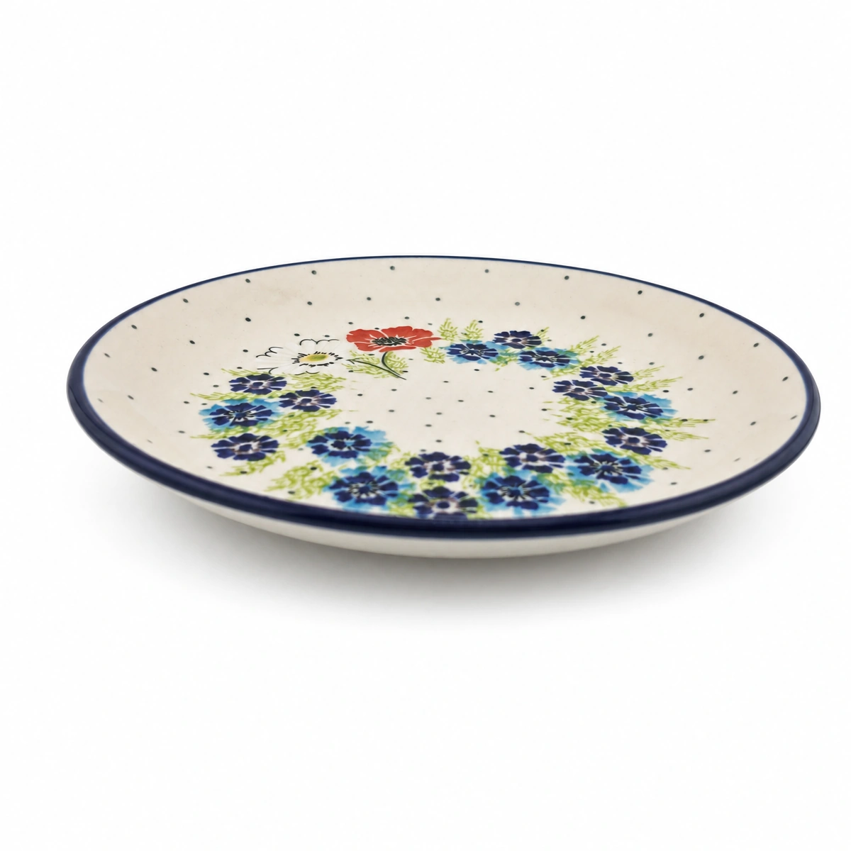 Talerz śniadaniowy ceramiczny Polskie Kwiaty 20cm